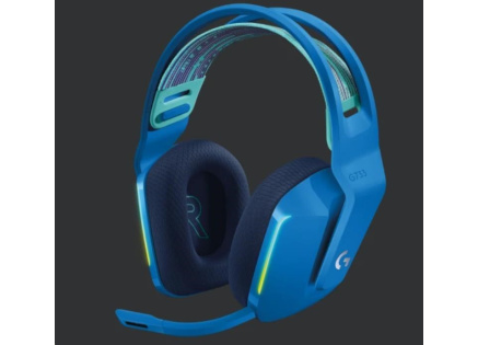 Logitech herní sluchátka G733, LIGHTSPEED Wireless RGB Gaming Headset, EMEA, blue