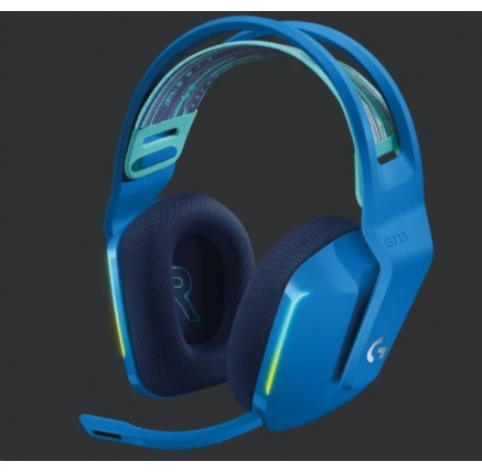 Logitech herní sluchátka G733, LIGHTSPEED Wireless RGB Gaming Headset, EMEA, blue