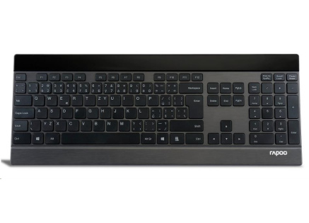 RAPOO Klávesnice E9270p USB, multimediální, bezdrátová, černá, CZ