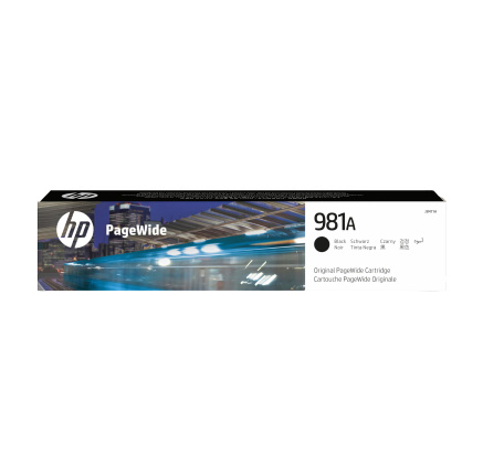 HP 981A Black Original PageWide Cartridge (6,000 pages)