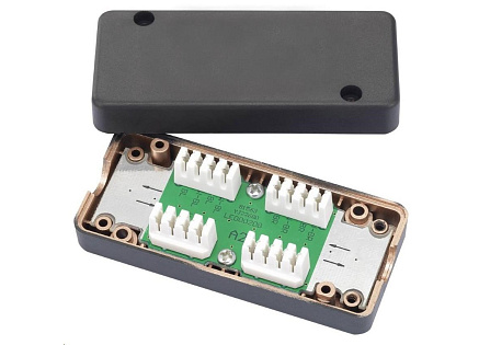 Spojovací box UTP Cat6 narážecí, černá Spojovací box UTP Cat6 narážecí, černá