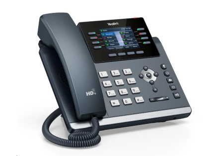 Yealink SIP-T44W SIP telefon, grafický 3,7" displej, 2 x RJ45 10/100/1000 Mbps, WiFi, PoE, bez adaptéru Yealink SIP-T44W SIP telefon, grafický 3,7" displej, 2 x RJ45 10/100/1000 Mbps, WiFi, PoE, bez adaptéru