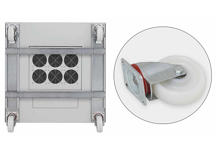 TRITON Kolečka s vyztužujícím rámem pro rozvaděče hloubky 600mm