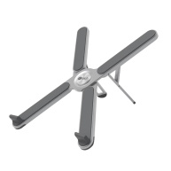 C-TECH Stojan na notebook Quallis NTS-100, do 15,6", nastavitelný, hliníkový