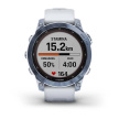 Garmin fenix 7 Sapphire Solar,Titan Blue/ White Silicone Band, EU
