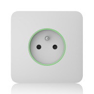 Ajax  SoloCover (smart) - Samostatný kryt zásuvky, bílá