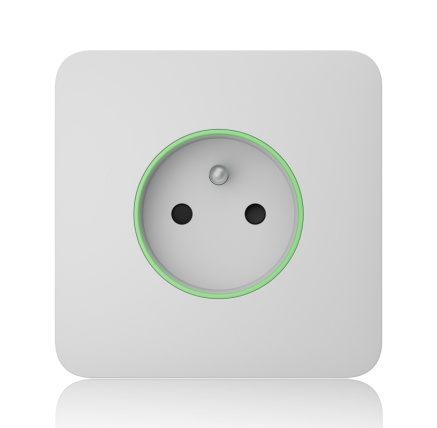 Ajax  SoloCover (smart) - Samostatný kryt zásuvky, bílá