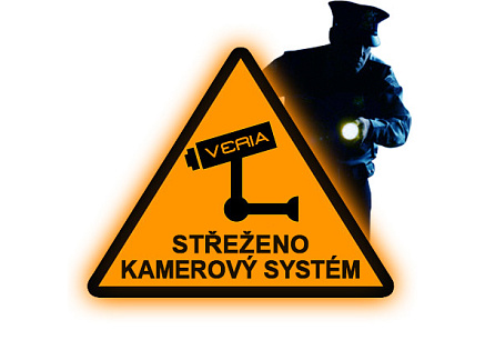 Veria Reflexní výstražná samolepka - kamerový systém Veria Reflexní výstražná samolepka - kamerový systém