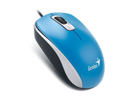 GENIUS myš DX-110, drátová, 1000 dpi, USB, modrá