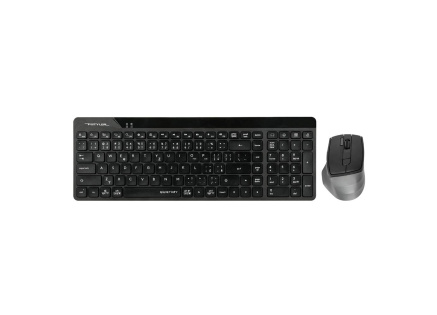 A4tech FG2400 Air2, bezdrátový kancelářský set klávesnice s myší, CZ, černá