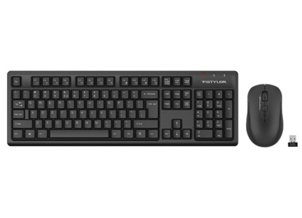 A4tech FG1200 FStyler, bezdrátový kancelářský set klávesnice s myší, 2,4G, černá A4tech FG1200 FStyler, bezdrátový kancelářský set klávesnice s myší, 2,4G, černá