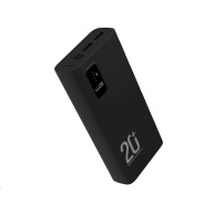 WG - Power Bank 20000 mAh, USB-C PD 20W + USB-A QC 3.0 22.5W, černá