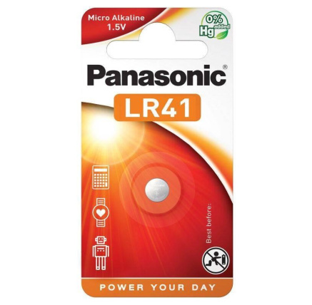 PANASONIC Alkalická MIKRO baterie LR-41EL/1B 1,5V (Blistr 1ks) PANASONIC Alkalická MIKRO baterie LR-41EL/1B 1,5V (Blistr 1ks)