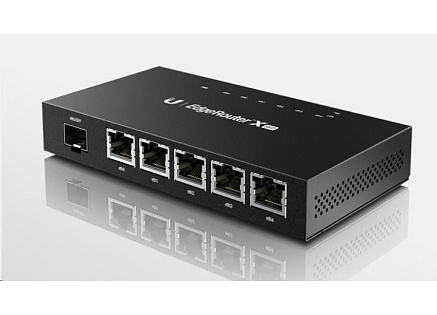 UBNT EdgeMAX EdgeRouter X SFP [880MHz dual-core CPU, 256MB RAM, EdgeOS, 5 gigabitových portů s PoE, SFP]