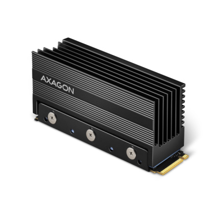 AXAGON CLR-M2XL, hliníkový pasivní chladič pro jedno i oboustranný M.2 SSD disk, výška 36 mm