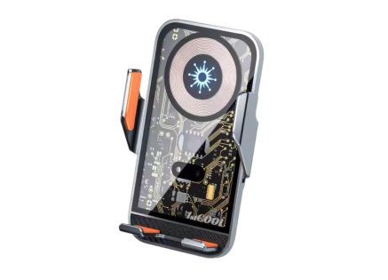 1stCOOL bezdrátová QI nabíječka 15W, do auta, MagSafe, USB-C, černá