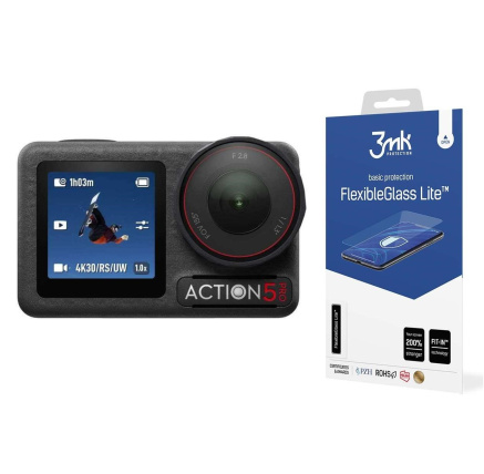 3mk Cam Protection pro DJI Osmo Action 5 Pro (2x displej + 1x objektiv) 3mk Cam Protection pro DJI Osmo Action 5 Pro (2x displej + 1x objektiv)