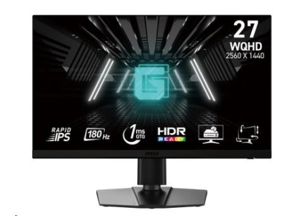 MSI LCD G272QPF E2, 27", 2560x1440, Rapid IPS, 180Hz, 1ms, VESA 100x100, Black