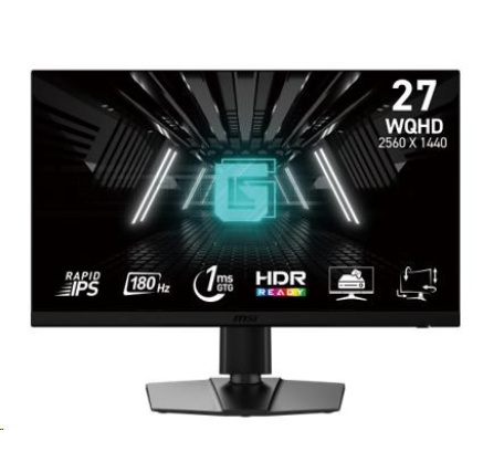 MSI LCD G272QPF E2, 27", 2560x1440, Rapid IPS, 180Hz, 1ms, VESA 100x100, Black MSI LCD G272QPF E2, 27", 2560x1440, Rapid IPS, 180Hz, 1ms, VESA 100x100, Black