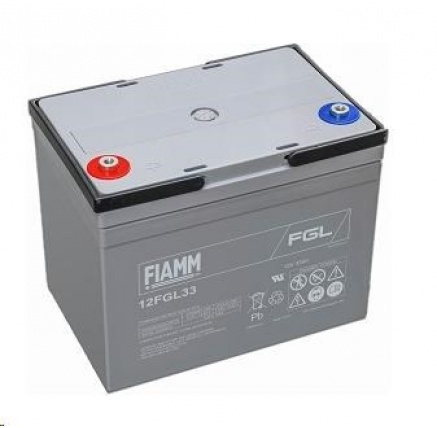 Baterie - Fiamm 12 FGL33 (12V/33Ah - M6) životnost 10let