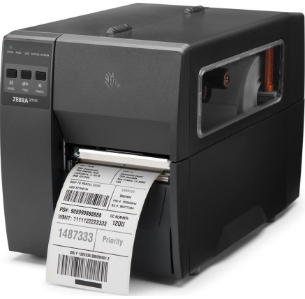 Zebra ZT111, 12 dots/mm (300 dpi), ZPLII, USB, USB Host, RS232, BT (BLE), Ethernet