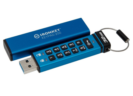 Kingston Flash Disk IronKey 32GB Keypad 200 encrypted USB flash drive Kingston Flash Disk IronKey 32GB Keypad 200 encrypted USB flash drive