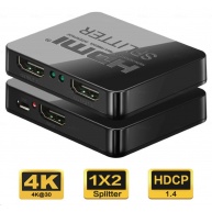 PREMIUMCORD HDMI splitter 1-2 porty, s napájením z USB, 4K, FULL HD, 3D