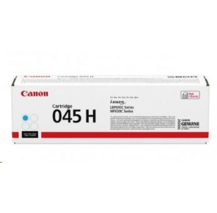 Canon TONER CRG-045H C azurový pro i-SENSYS LBP611Cn, LBP613Cdw, MF631Cn, MF633Cdw, MF635Cx (2200 str.) Canon TONER CRG-045H C azurový pro i-SENSYS LBP611Cn, LBP613Cdw, MF631Cn, MF633Cdw, MF635Cx (2200 str.)