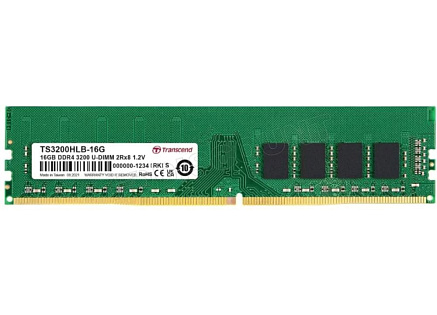 TRANSCEND DIMM DDR4 16GB 3200MHz 2Rx8 1Gx8 CL22 1.2V