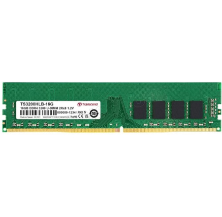 TRANSCEND DIMM DDR4 16GB 3200MHz 2Rx8 1Gx8 CL22 1.2V