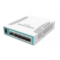 MikroTik Cloud Router Switch CRS106-1C-5S, 400MHz CPU, 128MB RAM,1xGLAN/SFP, 5xSFP slot, vč. L5 licence
