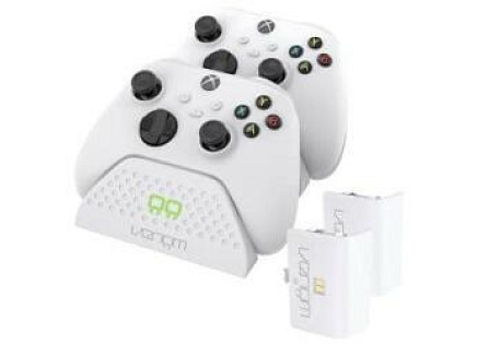 VENOM VS2871 Xbox Series S/X & One White Twin Docking Station + 2 batteries VENOM VS2871 Xbox Series S/X & One White Twin Docking Station + 2 batteries