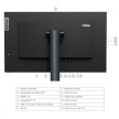 LENOVO LCD P24h-30 - 23.8",IPS,matný,16:9,2560x1440,300cd,4ms/6ms,1000:1,USB-C,HDMI,RJ45,DP,VESA,Pivot