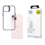 3mk ochranný kryt Satin Armor Case+ Purple pro Apple iPhone 15