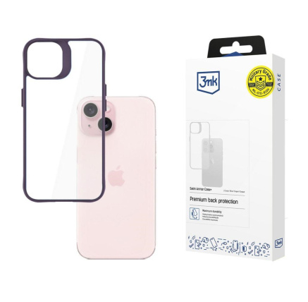 3mk ochranný kryt Satin Armor Case+ Purple pro Apple iPhone 15 3mk ochranný kryt Satin Armor Case+ Purple pro Apple iPhone 15
