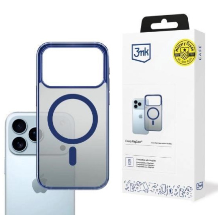 3mk ochranný kryt Frosty MagCase Blue pro Apple iPhone 17 Pro 3mk ochranný kryt Frosty MagCase Blue pro Apple iPhone 17 Pro