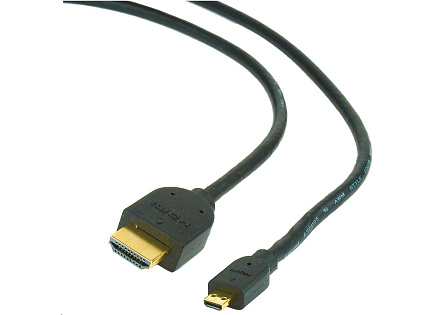 GEMBIRD Kabel HDMI - HDMI Micro 4,5m (v1.3, M/M, stíněný, zlacené kontakty) GEMBIRD Kabel HDMI - HDMI Micro 4,5m (v1.3, M/M, stíněný, zlacené kontakty)