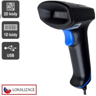 Virtuos CCD 2D čtečka Virtuos HT-851A, USB, bez stojánku, černá