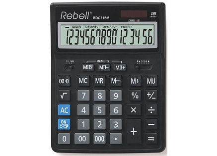 REBELL kalkulačka - RE-BDC716M BX