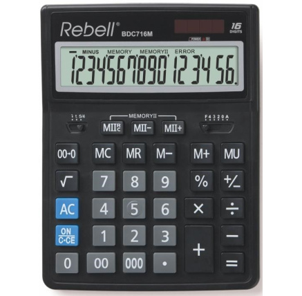 REBELL kalkulačka - RE-BDC716M BX