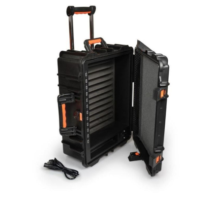 PORT nabíjecí přepravní kufr pro 12 tabletů, černá