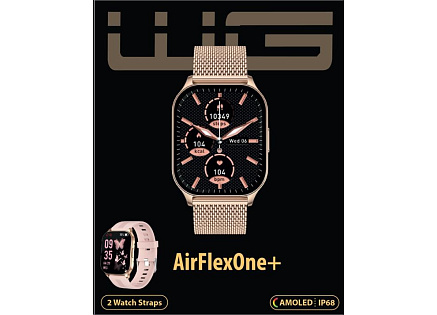 WG - Chytré hodinky WG AirFlexOne+, dámské, 2x řemínek, zlatá WG - Chytré hodinky WG AirFlexOne+, dámské, 2x řemínek, zlatá