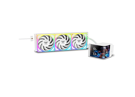 BAZAR - THERMALTAKE Vodní chladič MAGCurve 360 Ultra Snow Edition, 3x120mm ARGB, bílá, rozbaleno
