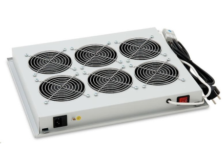 TRITON Ventilační jednotka horní (spodní), 6 ventilátorů-230V/90W, termostat, šedá