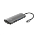 TRUST Dokovací stanIice DALYX USB-C 7v1, 1xHDMI, 1xUSB-C, 2xUSB, 1x RJ45, šedá