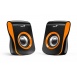 GENIUS repro SP-Q180 Orange, 2.0, 6W, USB napájení, 3,5" jack, černo-oranžové