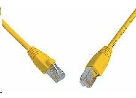 Solarix Patch kabel CAT5E SFTP PVC 15m žlutý snag-proof C5E-315YE-15MB