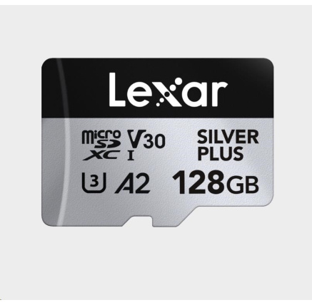 Lexar microSDXC Professional SILVER Plus UHS-I/U3/A2/4K R205/W150 (V30) 128GB