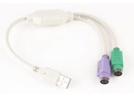 GEMBIRD Redukce USB / 2x PS/2 30cm (M/2xF, aktivní)