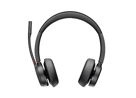 Poly Voyager 4320 MS Teams bezdrátová náhlavní souprava, BT700 USB-C adaptér, stereo, nabíjecí stojánek